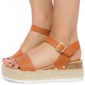 Platform Sandal TAN PU