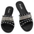 Hey-89 Studded Sandals Black