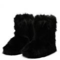 Melanie-21 Faux Fur Bootie Black