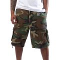 Vintage Camo Infantry Utility Shorts Woodland Camo