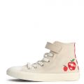 Pre-School Chuck Taylor All Star Checkered Accents Easy-On Light Dune/Egret/Red