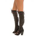Webber-24 Hi Knee High Lace-Up Boot Black