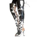 Connie-40 High Heel Boot Silver