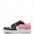 Pre-School Jordan 1 Low Alt Black/Pink Gaze-White