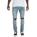 Men's Tom Knee Jean Pants Light Wash