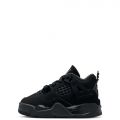 Toddler Jordan 4 Retro Black Cat  Black