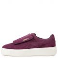 Suede Platform Strap Sneaker DARK PURPLE DARK PURPLE MARSHMALLOW