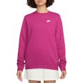 Club Fleece Crew-Neck Sweatshirt Fireberry/White