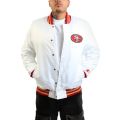 NFL San Francisco 49ers Varsity Jacket  White/Red/Gold
