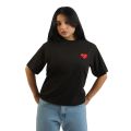 Embroidered Heart Heavy T-Shirt