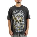 MLB San Diego Padres Eternal Skull T-Shirt  Washed Black