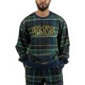 Plaid Varsity Crew Eden Green