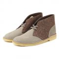 Clarks for Men: Desert Boot Grey Felt Grey