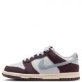 Grade-School Dunk Low SE White/Glacier Blue-Burgundy Ash
