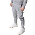 Pintuck Jogger Heather Grey