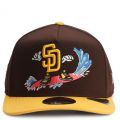 MLB San Diego Padres 950AF Pre-Curved Cartoon Snapback Brown