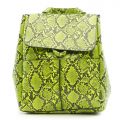 Snakeskin Backpack Neon yellow