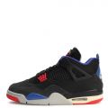 Air Jordan 4 Retro "Rare Air Black/Fire Red-Deep Royal Blue