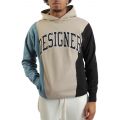 Designer Panel Cut Block Hoodie  Multi Color