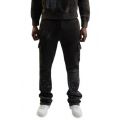 Grillz Stacked Cargo Sweatpant Washed Black