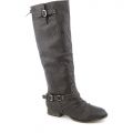 Knee-High Boot Outlaw-81 Dark Brown/Tan Zipper