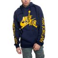 Jumpman Classics Fleece Pullover Hoodie Obsidian/Dark Sulfur