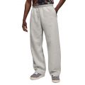 Brooklyn Fleece Oversized Open-Hem Pants Grey Heather/White