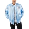 Mitchell and Ness University of North Carolina Champ City Satin Jacket Navy