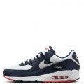 Air Max 90 Obsidian/Pure Platinum-White-Track Red