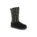 Flat Studded Boot Urban Studs Black