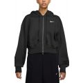 Sportswear Phoenix Fleece Loose Cropped Full-Zip Hoodie Black
