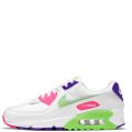 Air Max 90 White/Volt-Indigo Burst-Pink Blast