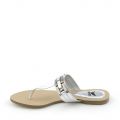 Baugette Thong Sandal Silver