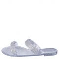 Dalia-03 Flat Jeweled Sandal Clear Glitter