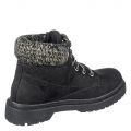 Women's Low Heel Ankle Boot Mills-S BLACK/GREY