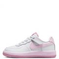  Pre-School Force 1 Low EasyOn White/Pink Foam-Elemental Pink