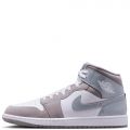 Jordan 1 Mid SE White/Cool Grey-Medium Grey
