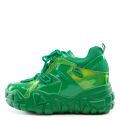 Persimmon-01 Wedge Sneakers Green