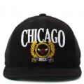 Chicago Bulls Corduroy Snapback  Black