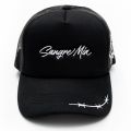 Rose Trucker Hat  Black