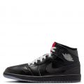 Air Jordan 1 Mid SE BLACK/BLACK-WHITE-WOLF GREY