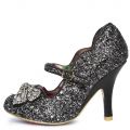 Shimmer Black Light Up High Heel BLACK