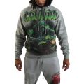 Caution Not So Quiet Ghost Rider Hoodie  Moss Green