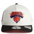 NBA New York Knicks 9FIFTY A-Frame Pre-Curved Snapback  Off-White