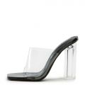 Edna Clear High Heel Black