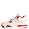 Pre-School Jordan 4 Retro "Valentine's Day  Pale Ivory/Sierra Red-Tough Red