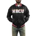 Branded Lightweight Satin Jacket  Black