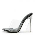 Vikki Clear High Heels Black