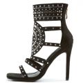 Leona-01 Black Dress High Heel Black