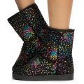 Annie-41 Sequin Booties Multi-Black